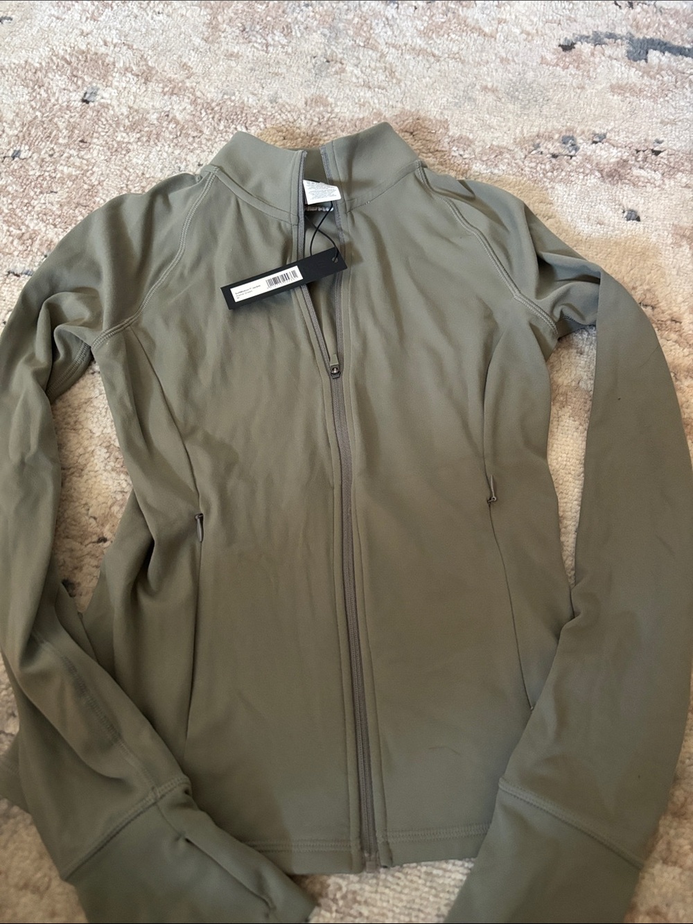ONER Active Women’s Olive Green Zip-Up Jacket size Medium - Picture 3 of 4